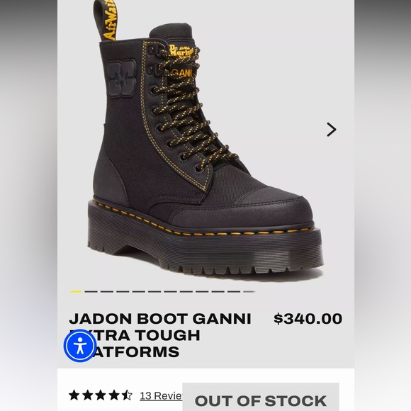 GANNI x Dr Martens Jadon Boot - Picture 1 of 1